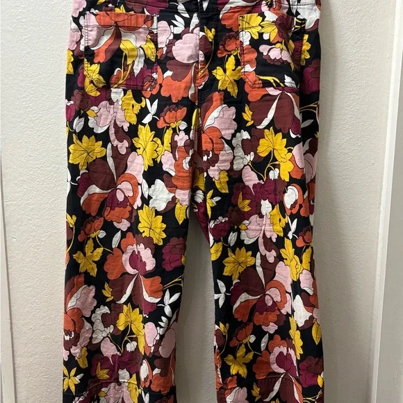 Maeve Floral Ankle Pants - Multicolor - Picture 5 of 6